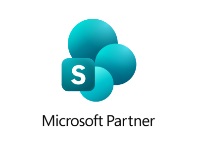 Microsoft SharePoint new logo with Microsoft Partner written on it.