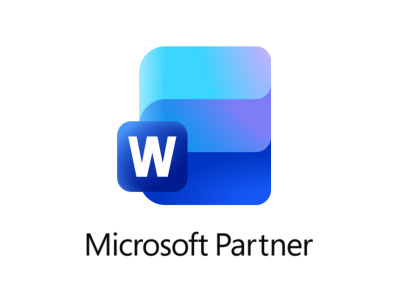 Microsoft Word new logo with Microsoft Partner written on it.